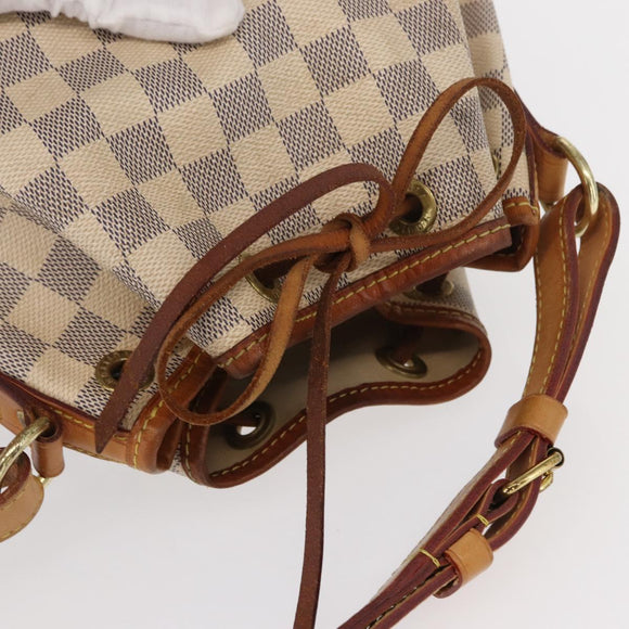 LOUIS VUITTON Damier Azur Noe BB Shoulder Bag N41220 LV Auth 156346