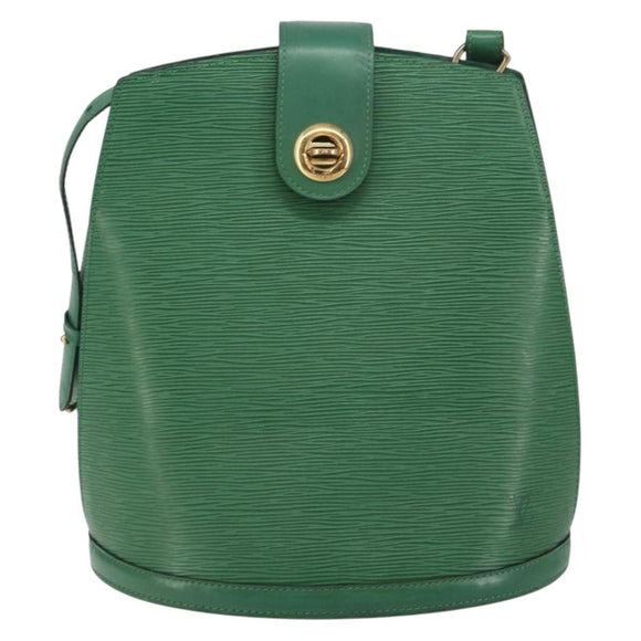 LOUIS VUITTON Epi Cluny Shoulder Bag Green M52254 LV Auth 156348