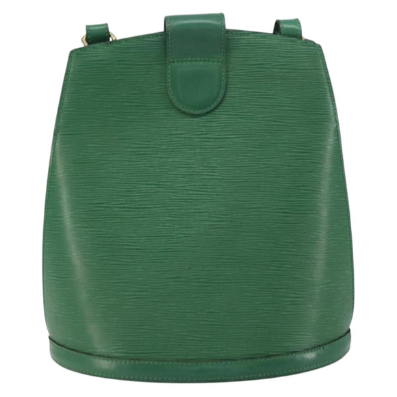 LOUIS VUITTON Epi Cluny Shoulder Bag Green M52254 LV Auth 156348