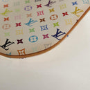 LOUIS VUITTON Monogram Multicolor Pochette GM Pouch White M60027 Auth 156352SV-16