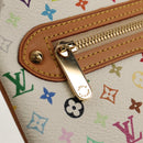 LOUIS VUITTON Monogram Multicolor Pochette GM Pouch White M60027 Auth 156352SV-17