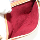 LOUIS VUITTON Monogram Multicolor Pochette GM Pouch White M60027 Auth 156352SV-18