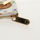 LOUIS VUITTON Monogram Multicolor Pochette GM Pouch White M60027 Auth 156352SV-8