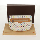 LOUIS VUITTON Monogram Multicolor Pochette GM Pouch White M60027 Auth 156352SV-12