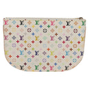 LOUIS VUITTON Monogram Multicolor Pochette GM Pouch White M60027 Auth 156352SV-2
