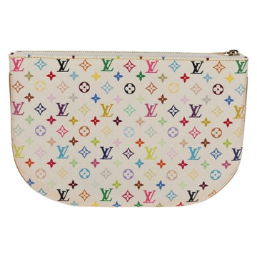 LOUIS VUITTON Monogram Multicolor Pochette GM Pouch White M60027 Auth 156352SV - 0