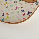LOUIS VUITTON Monogram Multicolor Pochette GM Pouch White M60027 Auth 156352SV-14