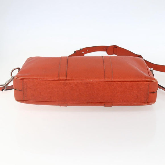LOUIS VUITTON Taiga Porte Documents Voyage Bag Orange M30637 LV Auth 156354