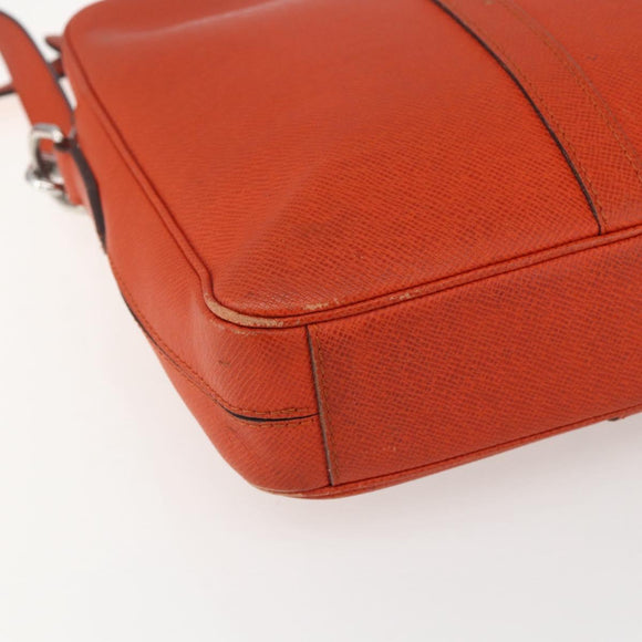 LOUIS VUITTON Taiga Porte Documents Voyage Bag Orange M30637 LV Auth 156354