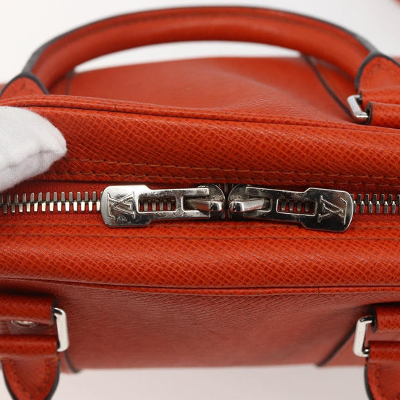 LOUIS VUITTON Taiga Porte Documents Voyage Bag Orange M30637 LV Auth 156354