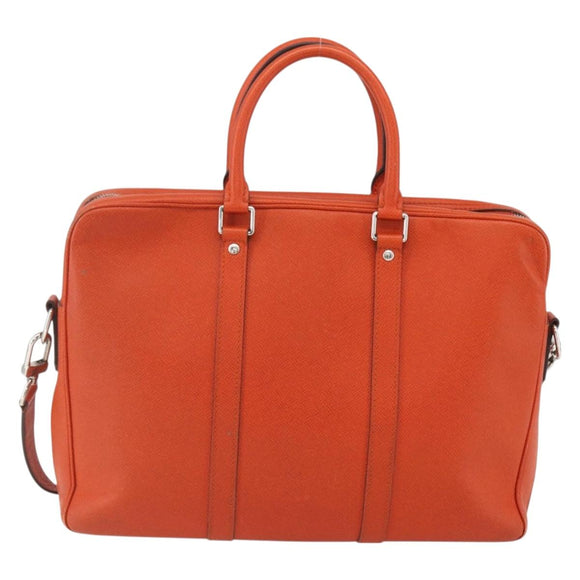 LOUIS VUITTON Taiga Porte Documents Voyage Bag Orange M30637 LV Auth 156354