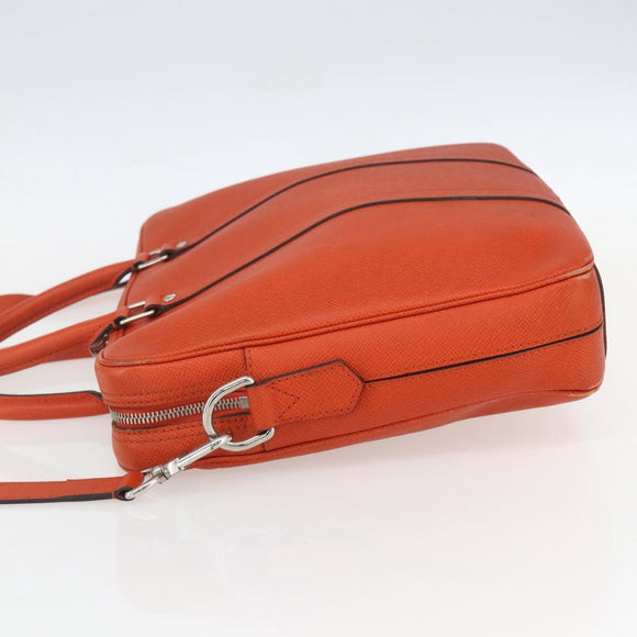 LOUIS VUITTON Taiga Porte Documents Voyage Bag Orange M30637 LV Auth 156354
