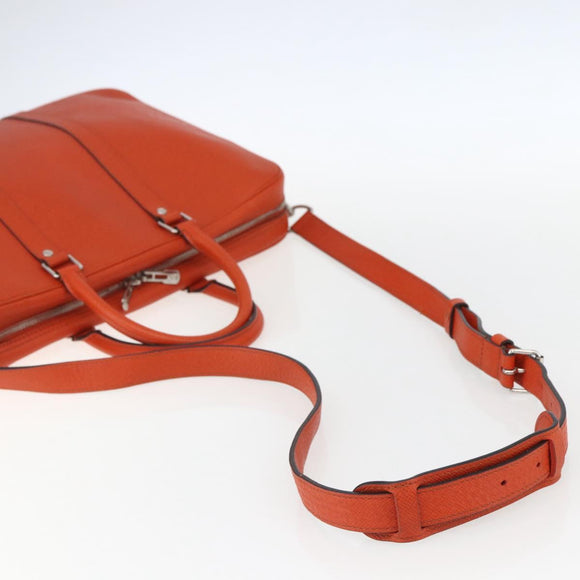 LOUIS VUITTON Taiga Porte Documents Voyage Tasche Orange M30637 LV Auth 156354