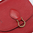 LOUIS VUITTON Epi Saint Cloud PM Shoulder Bag Red M52217 LV Auth 156355-18