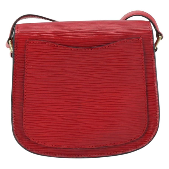 LOUIS VUITTON Epi Saint Cloud PM Shoulder Bag Red M52217 LV Auth 156355