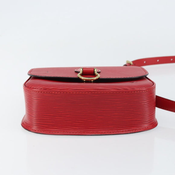 LOUIS VUITTON Epi Saint Cloud PM Shoulder Bag Red M52217 LV Auth 156355