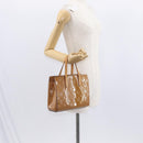 LOUIS VUITTON Monogram Vernis Catalina BB Bag Rose Velours M90015 Auth 156356-21