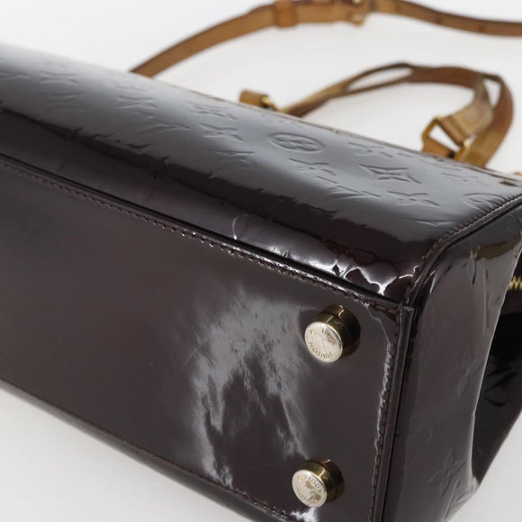 LOUIS VUITTON Monogram Vernis Blair MM Hand Bag 2way Amarante M91619 Auth 156360