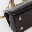 LOUIS VUITTON Monogram Vernis Blair MM Hand Bag 2way Amarante M91619 Auth 156360-16