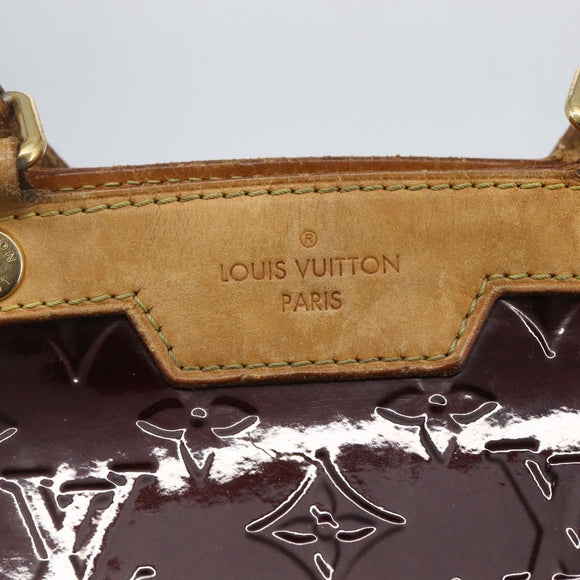 LOUIS VUITTON Monogram Vernis Blair MM Hand Bag 2way Amarante M91619 Auth 156360