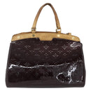 LOUIS VUITTON Monogram Vernis Blair MM Hand Bag 2way Amarante M91619 Auth 156360-13