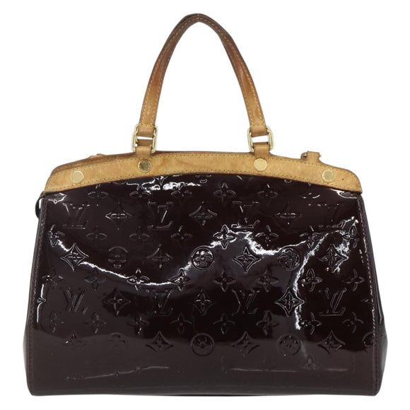 LOUIS VUITTON Monogram Vernis Blair MM Hand Bag 2way Amarante M91619 Auth 156360