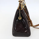 LOUIS VUITTON Monogram Vernis Blair MM Hand Bag 2way Amarante M91619 Auth 156360-3