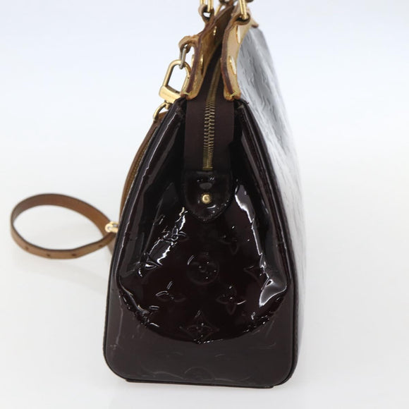 LOUIS VUITTON Monogram Vernis Blair MM Hand Bag 2way Amarante M91619 Auth 156360