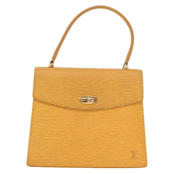 LOUIS VUITTON Epi Malesherbes Bag Tassili Yellow Jonne M52379 LV Auth 156361