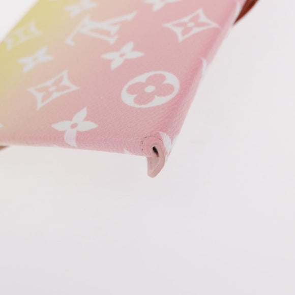 LOUIS VUITTON Monogram Etoui 6 Pailles Pouch Pink GI0621 LV Auth 156366M