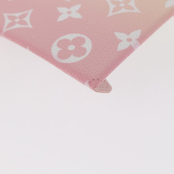 LOUIS VUITTON Monogram Etoui 6 Pailles Pouch Pink GI0621 LV Auth 156366M