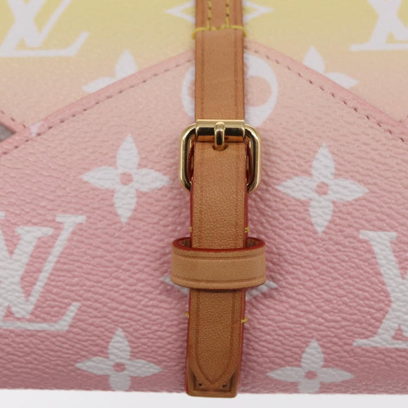 LOUIS VUITTON Monogram Etoui 6 Pailles Pouch Pink GI0621 LV Auth 156366M