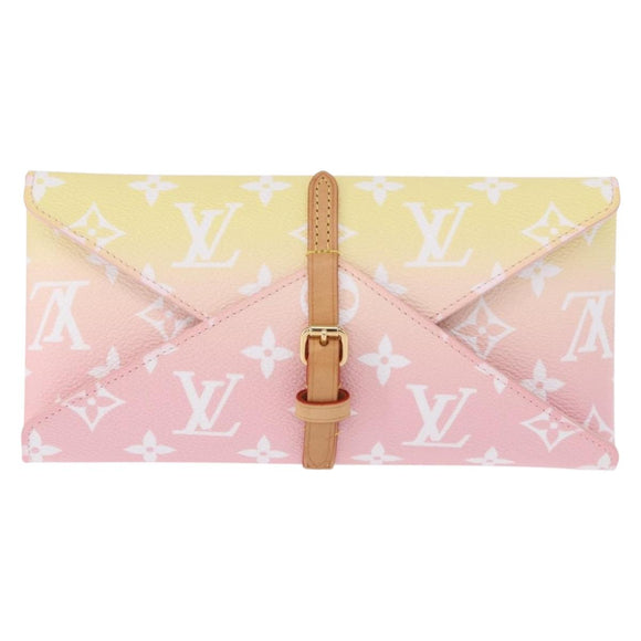 LOUIS VUITTON Monogram Etoui 6 Pailles Pouch Pink GI0621 LV Auth 156366M