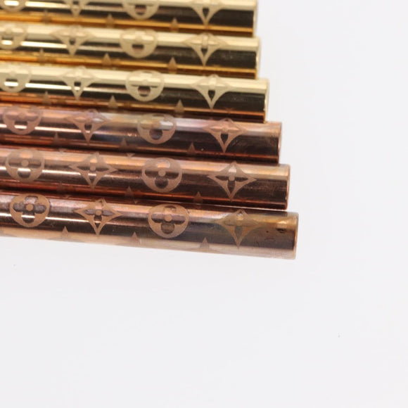 LOUIS VUITTON Monogram Etoui 6 Pailles Pouch Pink GI0621 LV Auth 156366M