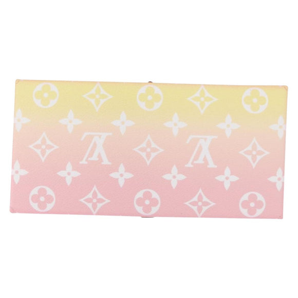 LOUIS VUITTON Monogram Etoui 6 Pailles Pouch Pink GI0621 LV Auth 156366M