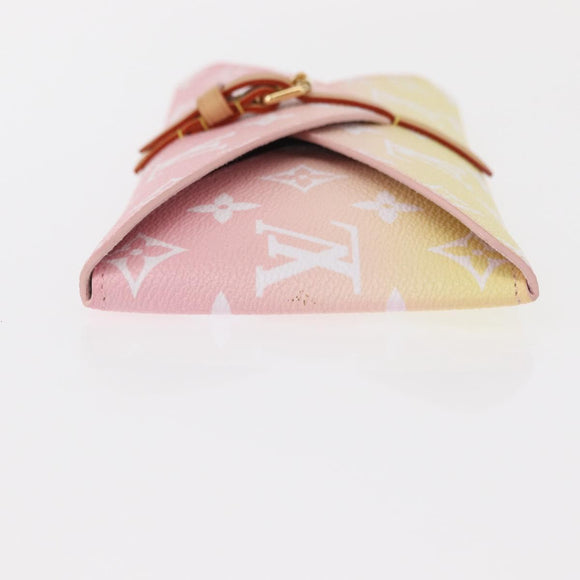 LOUIS VUITTON Monogram Etoui 6 Pailles Pouch Pink GI0621 LV Auth 156366M