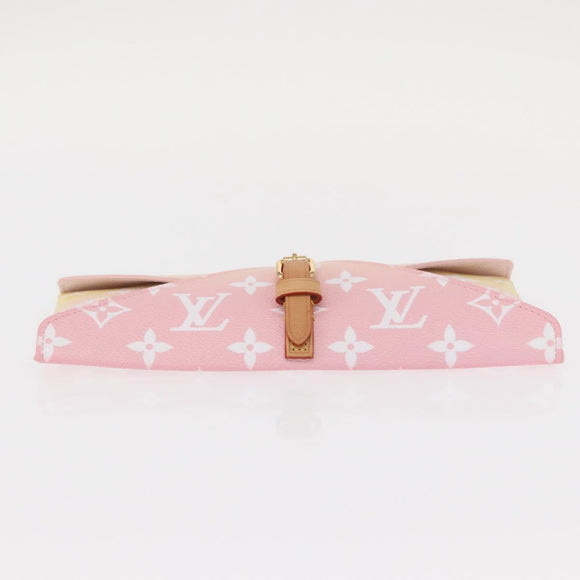 LOUIS VUITTON Monogram Etoui 6 Pailles Pouch Pink GI0621 LV Auth 156366M