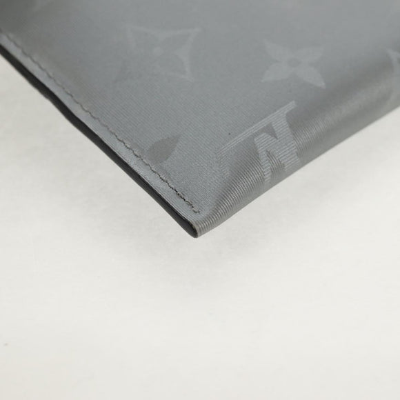 LOUIS VUITTON Monogram satellite Alpha Pouch Silver M44178 LV Auth 156367M