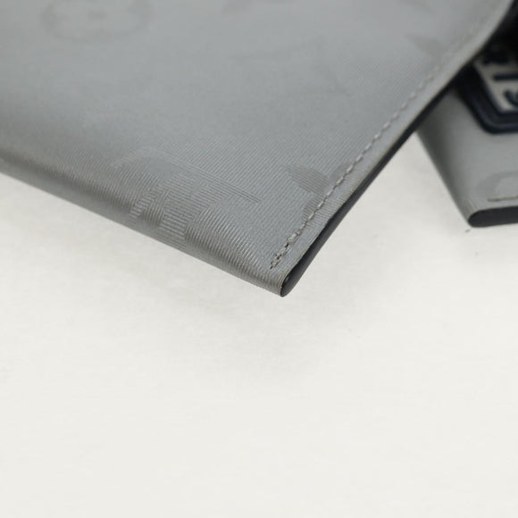 LOUIS VUITTON Monogram satellite Alpha Pouch Silver M44178 LV Auth 156367M