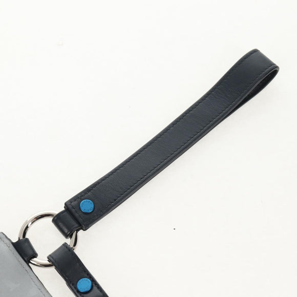 LOUIS VUITTON Monogram satellite Alpha Pouch Silver M44178 LV Auth 156367M