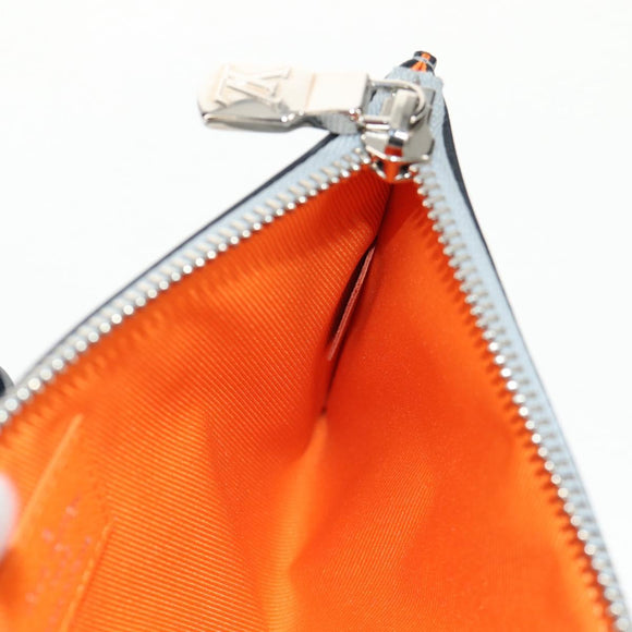 LOUIS VUITTON Monogram Satelliten-Alpha-Pouch Silber M44178 LV Auth 156367M