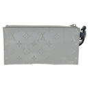 LOUIS VUITTON Monogram satellite Alpha Pouch Silver M44178 LV Auth 156367M-3