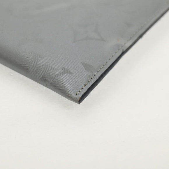 LOUIS VUITTON Monogram satellite Alpha Pouch Silver M44178 LV Auth 156367M