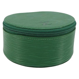 LOUIS VUITTON Epi Ecrin Bijoux 10 Jewelry Box Green M48214 LV Auth 156368