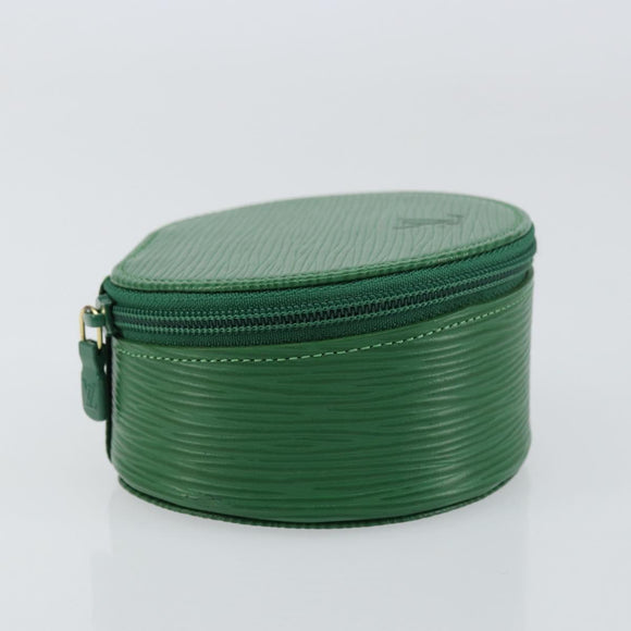 LOUIS VUITTON Epi Ecrin Bijoux 10 Jewelry Box Green M48214 LV Auth 156368