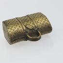LOUIS VUITTON Paper weight metal Gold LV Auth 156369M-6