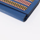 HERMES Passant Long Sangrecaval Long Wallet Leather Blue Auth 156370M-10