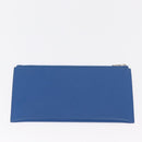 HERMES Passant Long Sangrecaval Long Wallet Leather Blue Auth 156370M-21