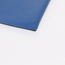 HERMES Passant Long Sangrecaval Long Wallet Leather Blue Auth 156370M-25