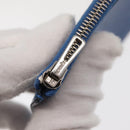 HERMES Passant Long Sangrecaval Long Wallet Leather Blue Auth 156370M-26